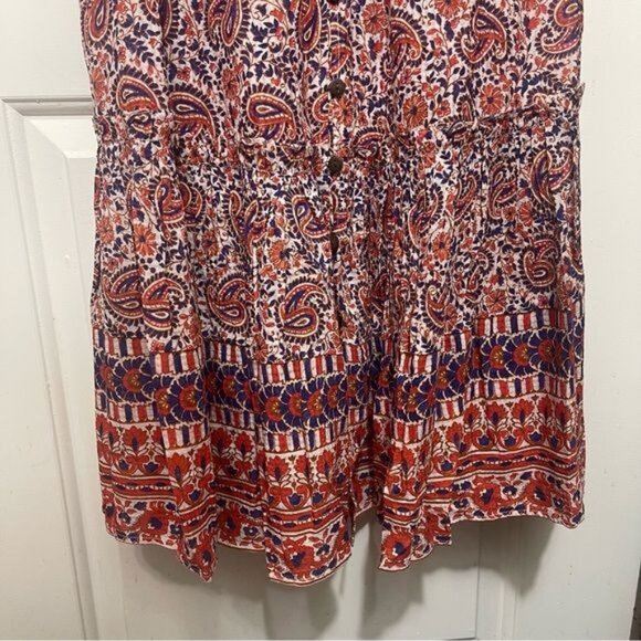 Veronica Beard Red and Purple Midi Dress - Picture 10 of 16